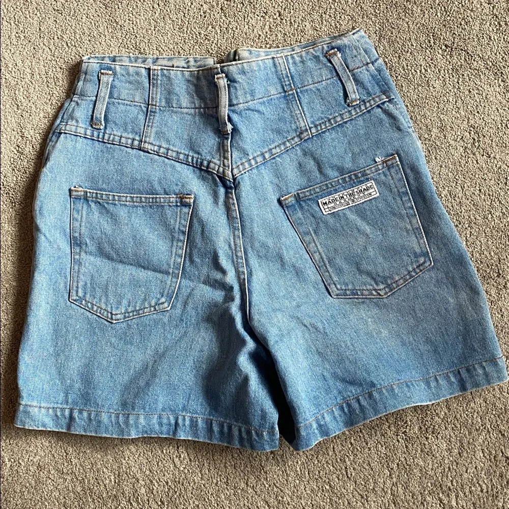 Women's Light Blue Denim Shorts. Made in the Shade brand . Size 13 - Picture 2 of 3